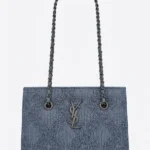 Denim Monogram Shoulder Bag